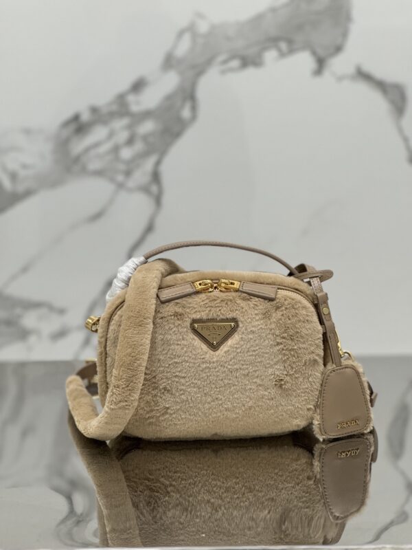 Prada Shearling Mini Camera Bag - Image 4