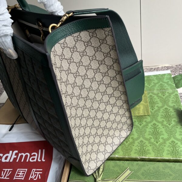 Green Gucci Large Tote with GG Matelassé - Image 5