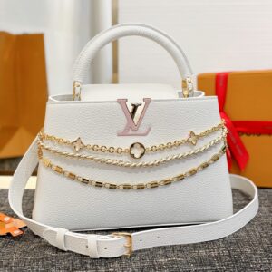 Louis Vuitton Capucines BB Taurillon Leather with Braided Chain