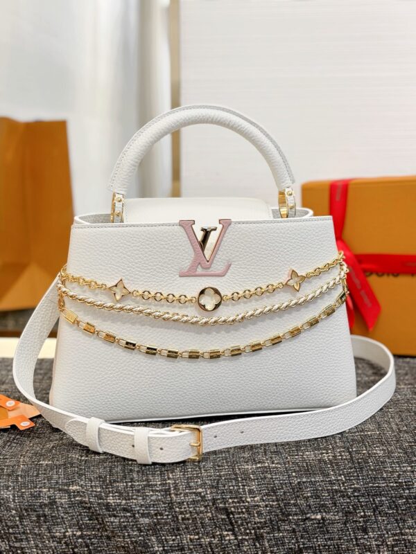 Louis Vuitton Capucines BB Taurillon Leather with Braided Chain