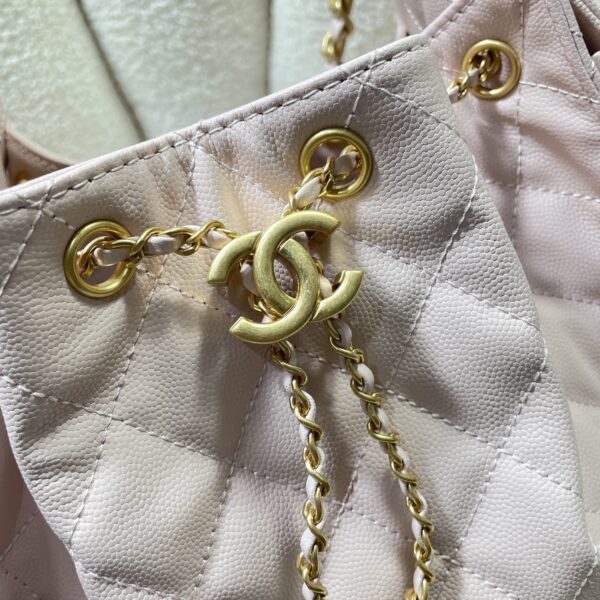 Chanel Quilted Drawstring Bucket Bag - Image 9