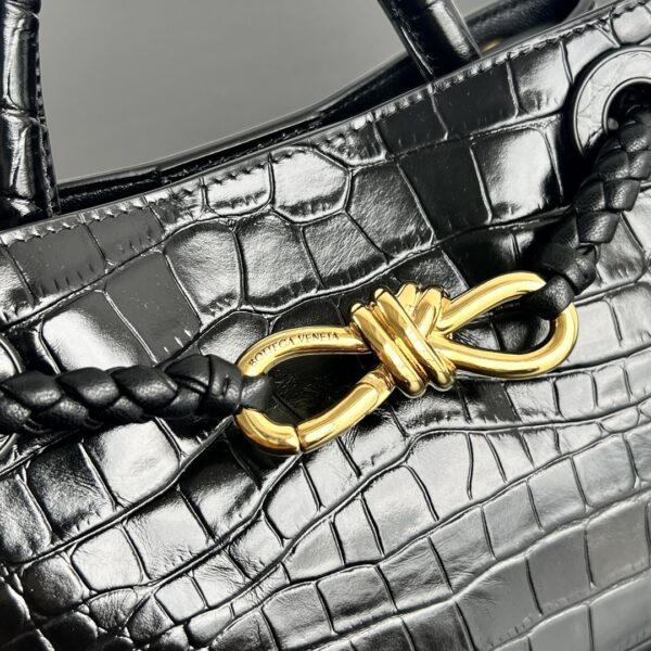 Bottega Veneta Mini Andiamo in Crocodile-Embossed Leather - Image 4