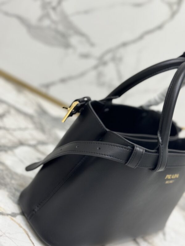 Prada Brushed Leather Top Handle Bag - Image 5