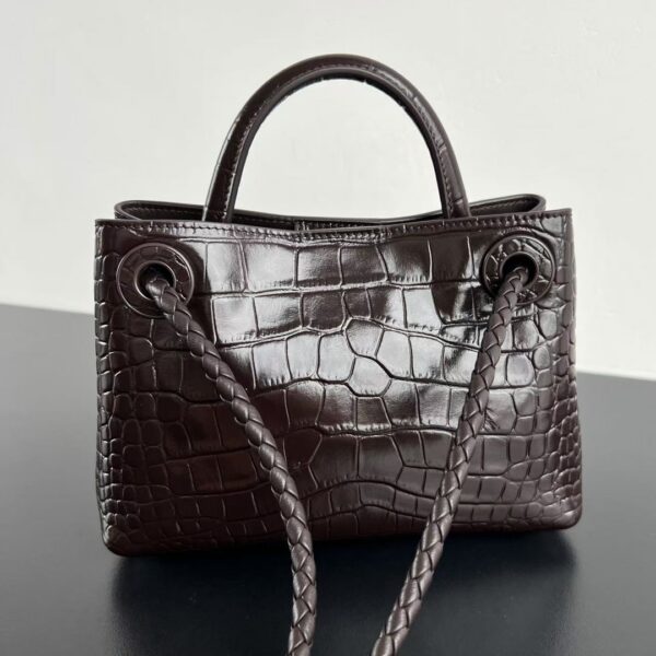 Bottega Veneta Mini Andiamo in Crocodile-Embossed Leather - Image 9