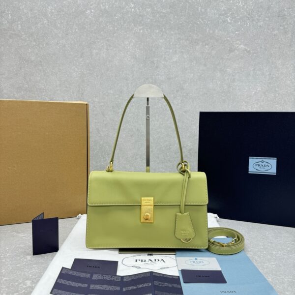 Prada Symbole Brushed Leather Handbag - Image 16