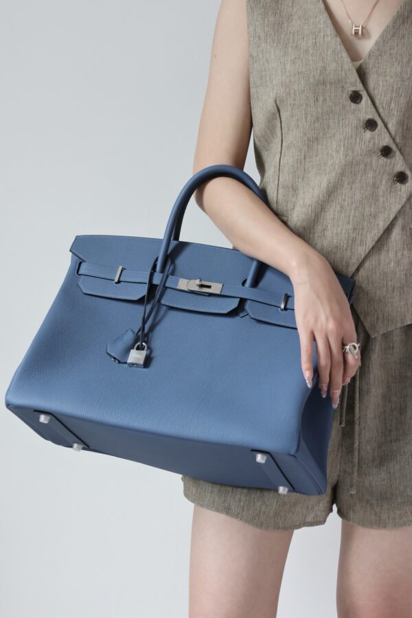 Hermès Birkin 30 Classic Blue Togo with Palladium Hardware