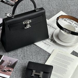 Hermès Kelly-Style Functional Tote 25