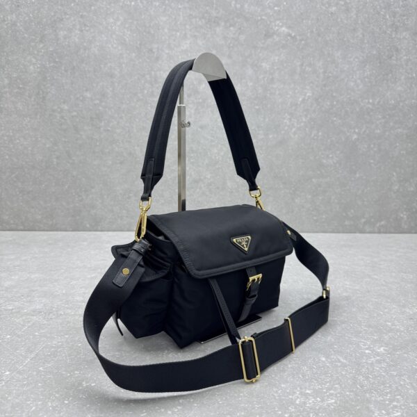 Prada Re-Nylon Shoulder Bag with Saffiano Trim - Image 4
