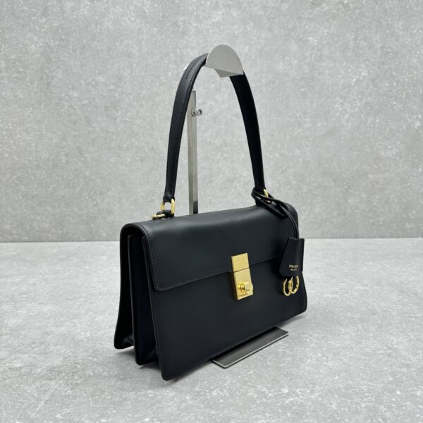 Prada Symbole Brushed Leather Handbag - Image 5