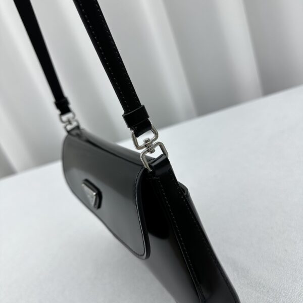 Prada Crescent Leather Shoulder Bag - Image 5
