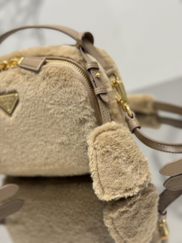 Prada Shearling Mini Camera Bag - Image 6