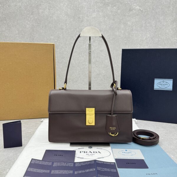 Prada Symbole Brushed Leather Handbag - Image 53