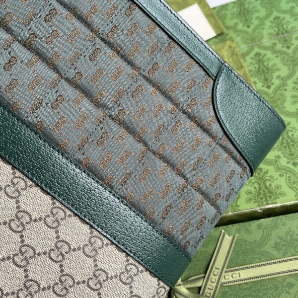 Green Gucci Large Tote with GG Matelassé - Image 7