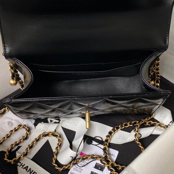 Chanel Mini Rectangular Flap Bag with Top Handle - Image 3