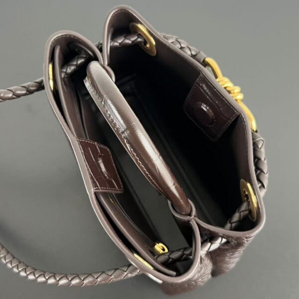Bottega Veneta Mini Andiamo in Crocodile-Embossed Leather - Image 6