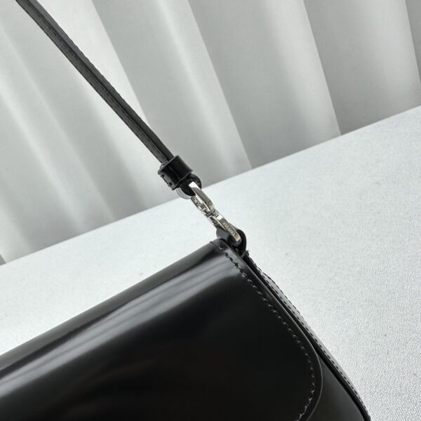 Prada Crescent Leather Shoulder Bag - Image 7