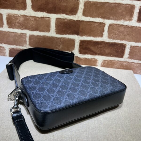 Dark Blue Gucci Small Messenger Bag - Image 4