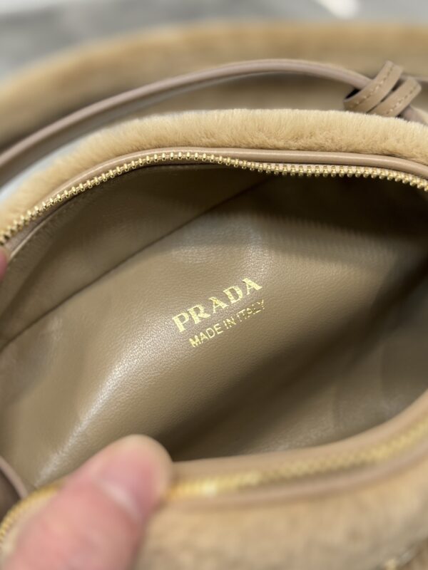 Prada Shearling Mini Camera Bag - Image 8