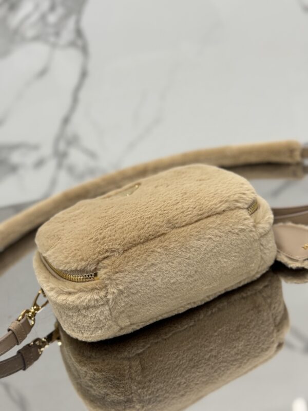 Prada Shearling Mini Camera Bag - Image 9