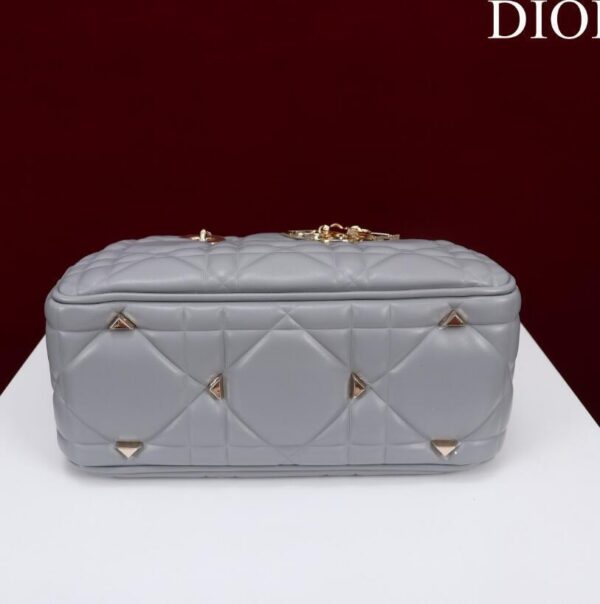 Dior Lady Dior Bag in Grey Cannage Lambskin - Image 5