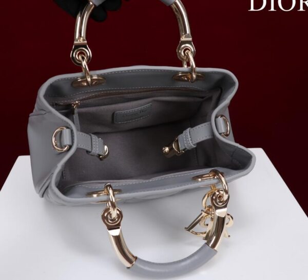 Dior Lady Dior Bag in Grey Cannage Lambskin - Image 4