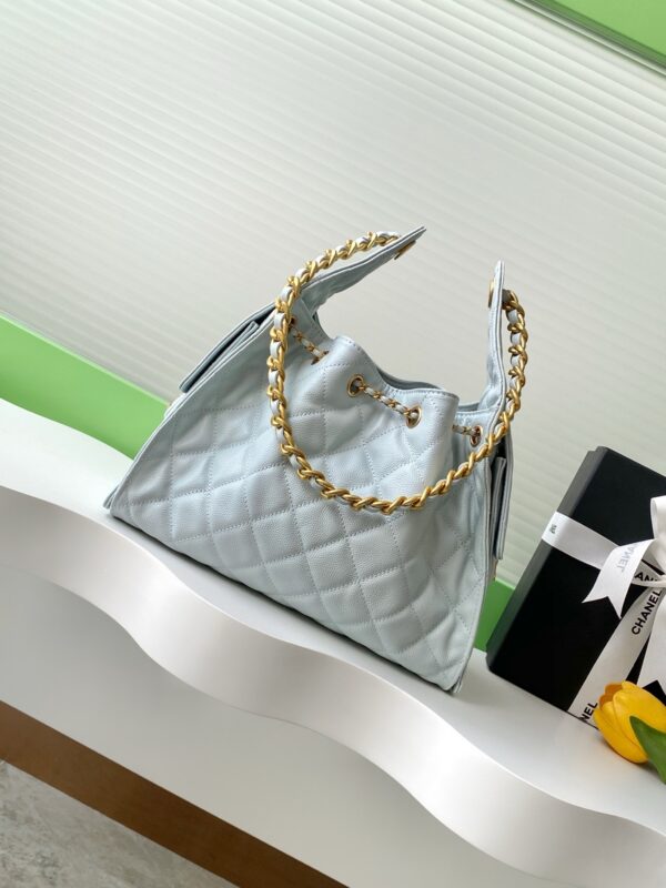 Chanel Quilted Drawstring Bucket Bag