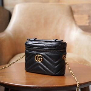 Black Gucci GG Marmont Mini Bag