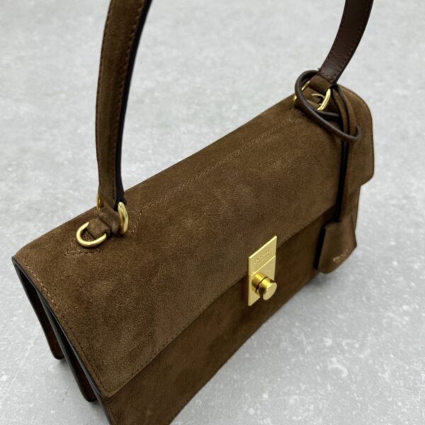 Prada Symbole Brushed Leather Handbag - Image 38