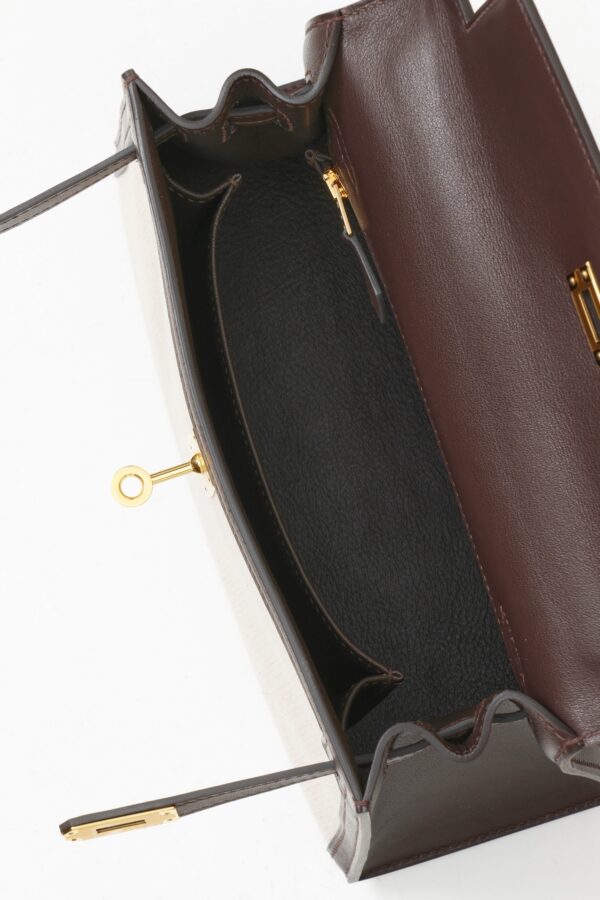 Hermès Kelly 25 Sellier Toile & Leather - Image 15