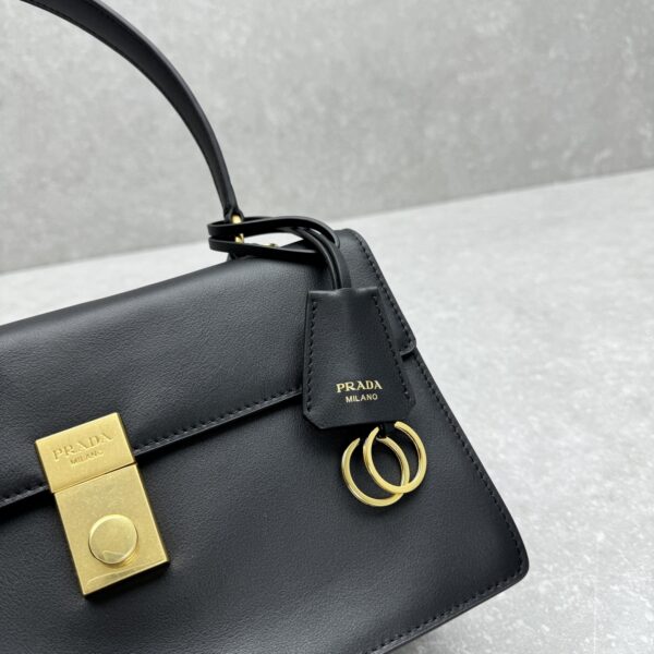 Prada Symbole Brushed Leather Handbag - Image 8