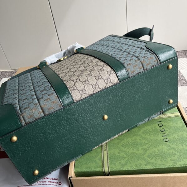 Green Gucci Large Tote with GG Matelassé - Image 2