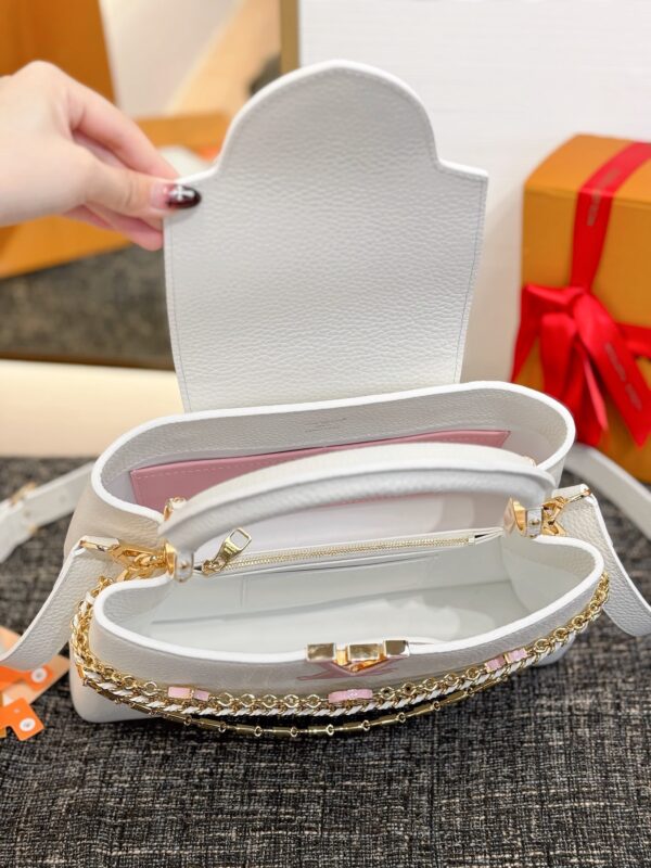 Louis Vuitton Capucines BB Taurillon Leather with Braided Chain - Image 3