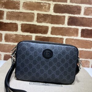 Dark Blue Gucci Small Messenger Bag