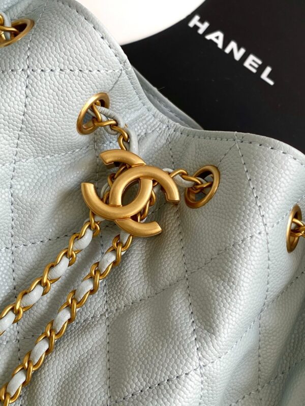 Chanel Quilted Drawstring Bucket Bag - Image 5