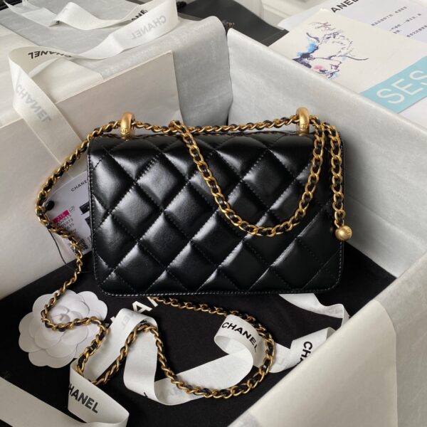 Chanel Mini Rectangular Flap Bag with Top Handle - Image 7