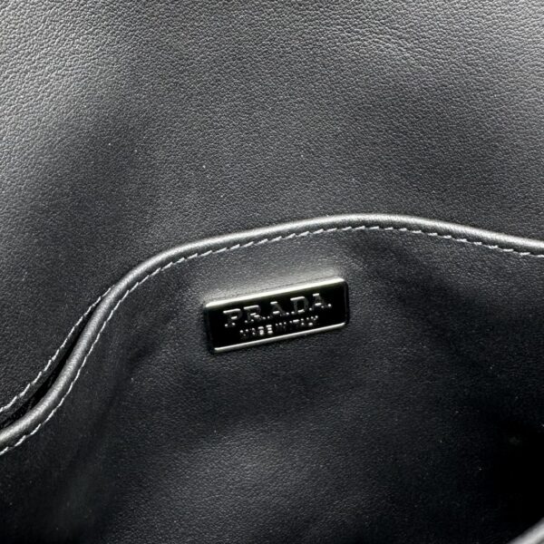 Prada Crescent Leather Shoulder Bag - Image 9