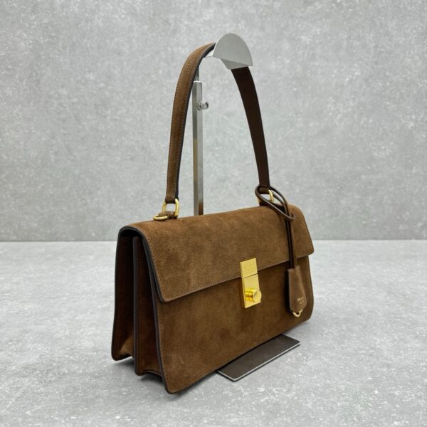Prada Symbole Brushed Leather Handbag - Image 42