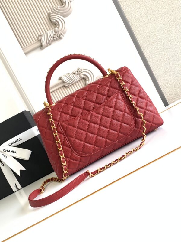 Chanel Top Handle Flap Bag - Image 9