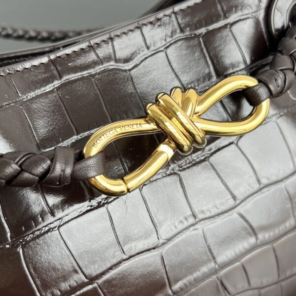 Bottega Veneta Mini Andiamo in Crocodile-Embossed Leather - Image 5