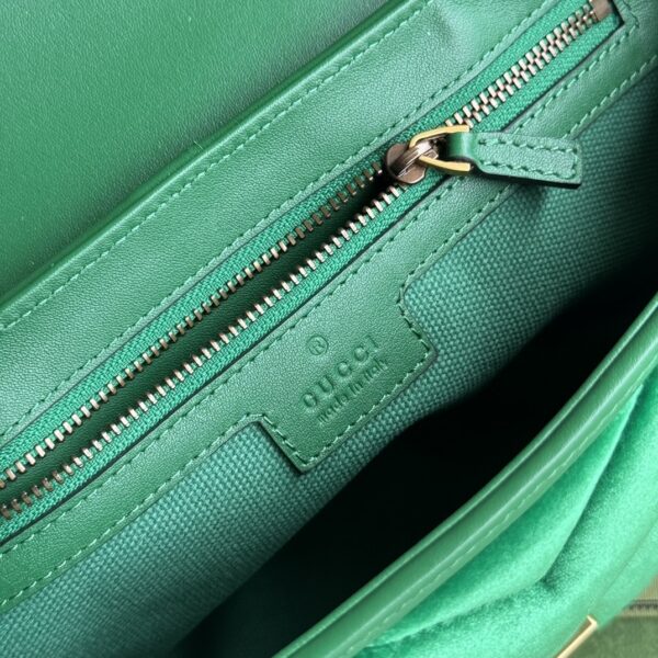 Green Gucci GG Marmont Small Velvet Shoulder Bag - Image 7