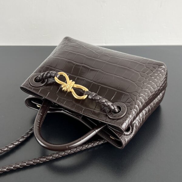 Bottega Veneta Mini Andiamo in Crocodile-Embossed Leather - Image 7