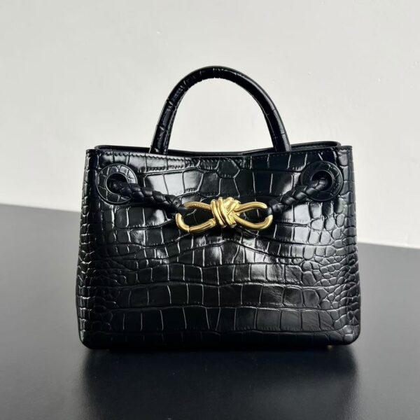 Bottega Veneta Mini Andiamo in Crocodile-Embossed Leather - Image 9