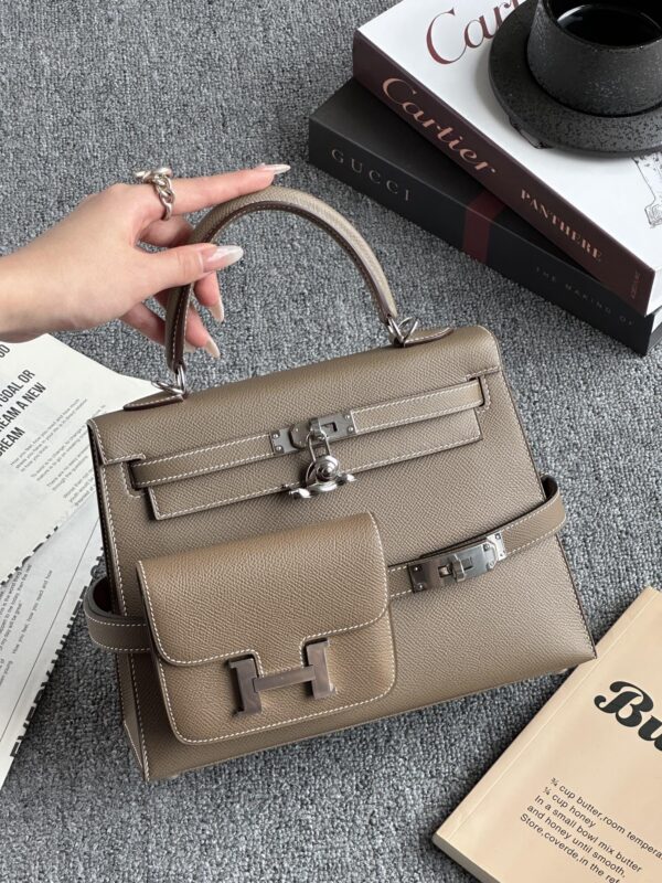Hermès Kelly-Style Functional Tote 25 - Image 7