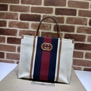 Gucci Ophidia Medium Canvas Tote Bag
