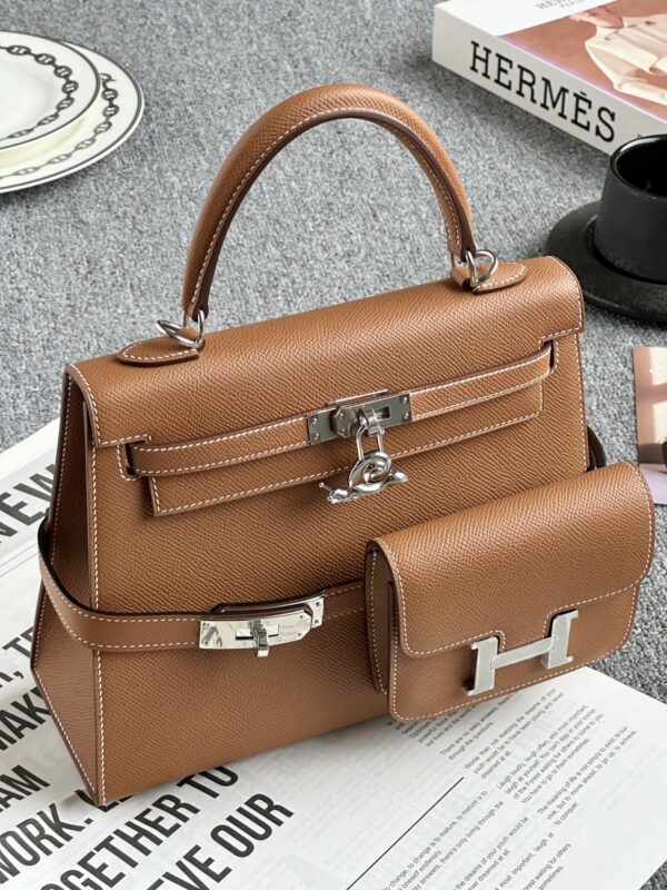 Hermès Kelly-Style Functional Tote 25 - Image 13