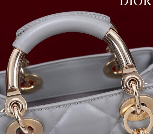 Dior Lady Dior Bag in Grey Cannage Lambskin - Image 2