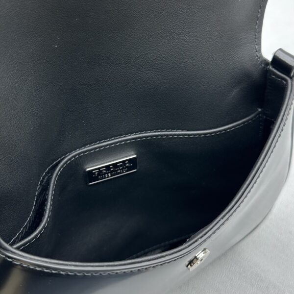 Prada Crescent Leather Shoulder Bag - Image 8