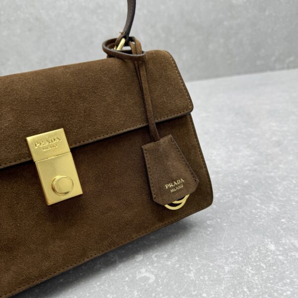 Prada Symbole Brushed Leather Handbag - Image 41