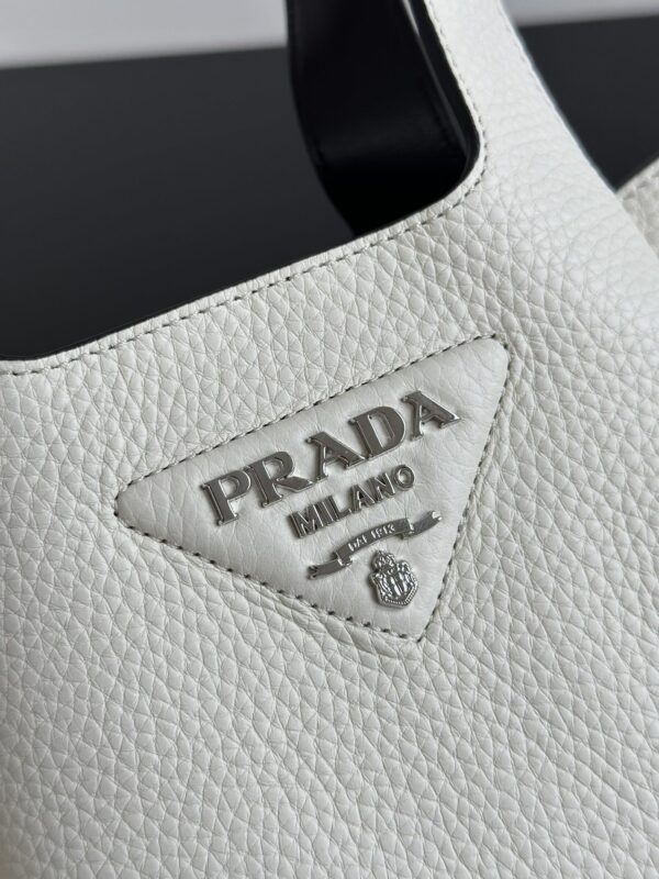 Prada Grained Leather Mini Tote - Image 15