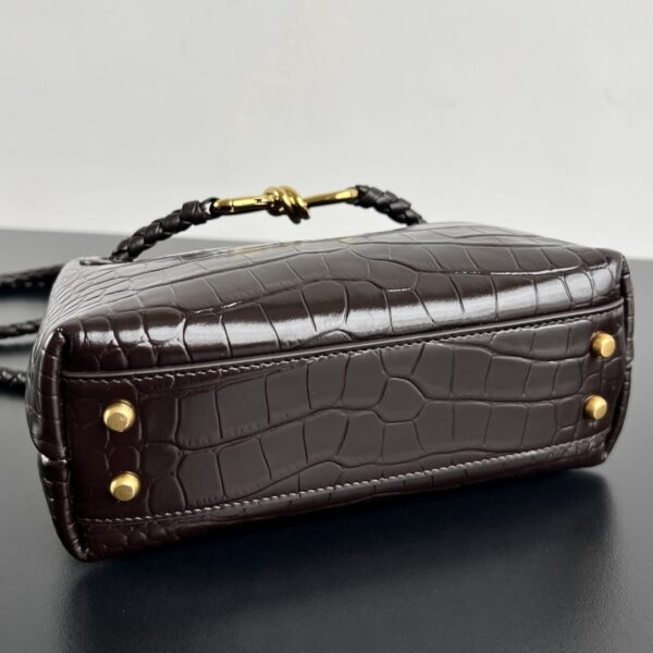 Bottega Veneta Mini Andiamo in Crocodile-Embossed Leather - Image 8